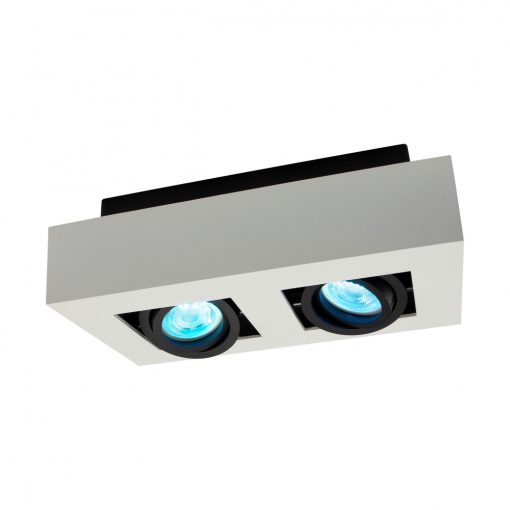 MIRORA GU10 X2 Süllyesztett GU10 250V IP20 255X145X85MM Fehér Fekete RECTANGLE Szabályozott szem