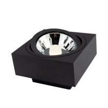 MIRORA AR111 Süllyesztett GU10 250V IP20 145X145X85MM Fekete Négyzet Szabályozott szem