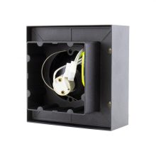 MIRORA AR111 Süllyesztett GU10 250V IP20 145X145X85MM Fekete Négyzet Szabályozott szem