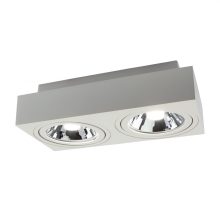 MIRORA AR111 X2 Süllyesztett GU10 250V IP20 293X145X85MM Fehér RECTANGLE Szabályozott szem