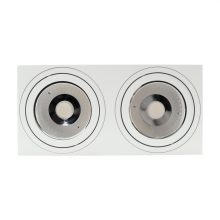 MIRORA AR111 X2 Süllyesztett GU10 250V IP20 293X145X85MM Fehér RECTANGLE Szabályozott szem