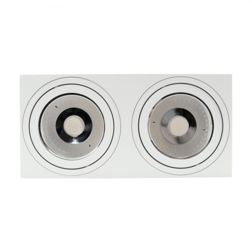 MIRORA AR111 X2 Süllyesztett GU10 250V IP20 293X145X85MM Fehér RECTANGLE Szabályozott szem