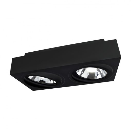MIRORA AR111 X2 Süllyesztett GU10 250V IP20 293X145X85MM Fekete RECTANGLE Szabályozott szem