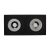   MIRORA AR111 X2 Süllyesztett GU10 250V IP20 293X145X85MM Fekete RECTANGLE Szabályozott szem