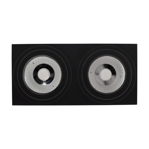 MIRORA AR111 X2 Süllyesztett GU10 250V IP20 293X145X85MM Fekete RECTANGLE Szabályozott szem
