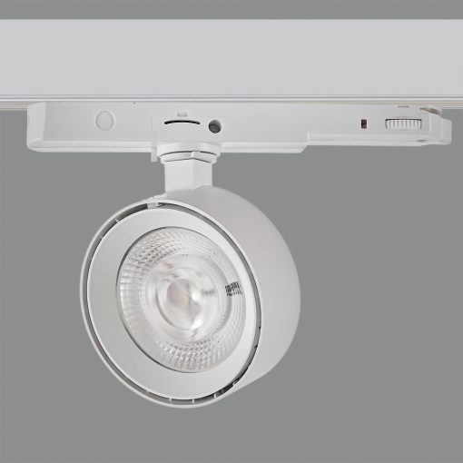 Mako Track light 3843/9 Textured White, LED COB 20W 3000K 1875lm, CRI90 CL.II, Integrated LED, Adjustable