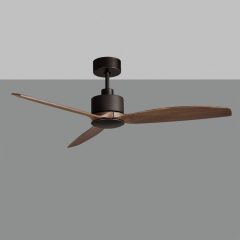   Garbin Ceiling Fan 2502/52 Black/Walnut, MOTOR DC 30W, CL.I, Remote control