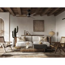 Garbin Ceiling Fan 2502/52 Black/Walnut, MOTOR DC 30W, CL.I, Remote control
