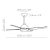   Barine Ceiling Fan 2506/52 DC Matt White/Opal, LED 24W 2300lm + MOTOR DC 32W, CRI80 CL.I, Step dimmable Kelvin 3000-4000-6000, Dimmable intensity, Remote control