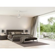 Barine Ceiling Fan 2506/52 DC Matt White/Opal, LED 24W 2300lm + MOTOR DC 32W, CRI80 CL.I, Step dimmable Kelvin 3000-4000-6000, Dimmable intensity, Remote control