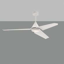 Bora Ceiling Fan 2516/52 Matt White/Opal, LED 20W 2000lm + MOTOR DC 30W, CRI80 CL.I IP44, Step dimmable Kelvin 3000-4000-6000, Dimmable intensity, Remote control
