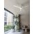   Bora Ceiling Fan 2516/52 Matt White/Opal, LED 20W 2000lm + MOTOR DC 30W, CRI80 CL.I IP44, Step dimmable Kelvin 3000-4000-6000, Dimmable intensity, Remote control