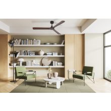 Rok Ceiling Fan 2518/52 Black/Walnut, MOTOR DC 32W, CL.I, Remote control