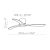   Siroco Ceiling Fan 2519/52 White/Light Walnut, MOTOR DC 35W, CL.I, Remote control