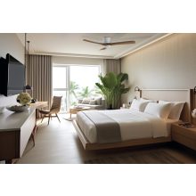 Siroco Ceiling Fan 2519/52 White/Light Walnut, MOTOR DC 35W, CL.I, Remote control