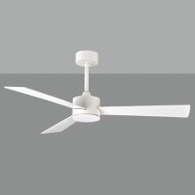 Shamal Ceiling Fan 2522/52 White/Beech, LED 22W 2200lm + MOTOR DC 35W, CRI80 CL.I, Step dimmable Kelvin 3000-4000-6500, Remote control