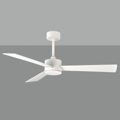   Shamal Ceiling Fan 2522/52 White/Beech, LED 22W 2200lm + MOTOR DC 35W, CRI80 CL.I, Step dimmable Kelvin 3000-4000-6500, Remote control