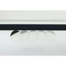 SYSTEM SHIFT - GLOBE, Gömb track lámpa 100x148mm 5W 165fok Fekete 5 év Garancia DALI
