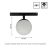   SYSTEM SHIFT - GLOBE, Gömb track lámpa 100x148mm 5W 165fok Fekete 5 év Garancia