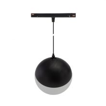 SYSTEM SHIFT - GLOBE P Függesztett Gömb track lámpa 100mm (850mm Kábel) 5W 165fok Fekete 5 év Garancia