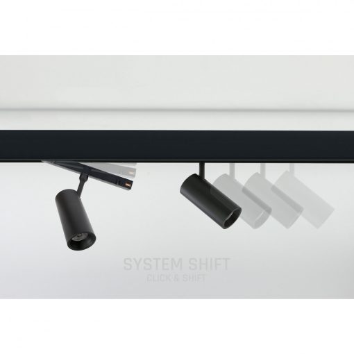 SYSTEM SHIFT - SPOT S track lámpa 35x140x178mm 6W 24fok Fekete 5 év Garancia
