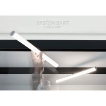 SYSTEM SHIFT - BEAM track lámpa 28x400x75mm 12W 150fok Fekete 5 év Garancia