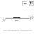   SYSTEM SHIFT - LINE M track lámpa 602x23x42mm 17W 100fok Fekete 5 év Garancia