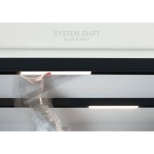 SYSTEM SHIFT - LINE L track lámpa 902x23x42mm 22W 100fok Fekete 5 év Garancia