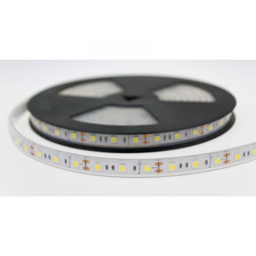 LED Szalag 14,4W 5050 60LED CW 1M (Tekercs 5M) - .Szilikonos