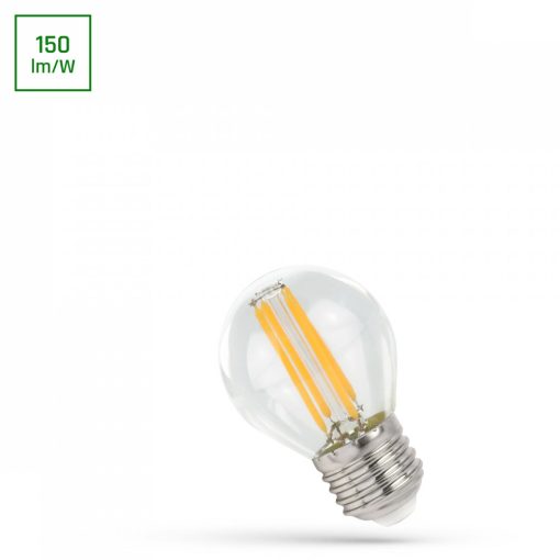 LED Kisgömb P45 E-27 230V 6W COG NW Átlátszó SPECTRUM