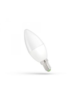 LED Gyertya C37 E-14 230V 1W CW SPECTRUM