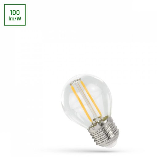 LED Kisgömb G45 E-27 230V 1W COG WW Átlátszó SPECTRUM