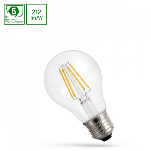 LED GLS E-27 230V 3,8W COG A-CLASS NW Átlátszó SPECTRUM 5 Év Garancia
