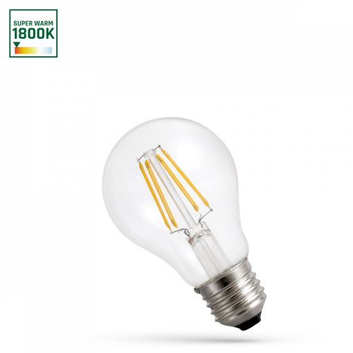 LED GLS E-27 230V 4W COG 1800K Átlátszó SPECTRUM
